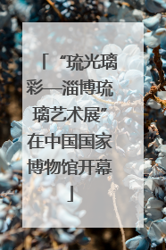 “琉光璃彩—淄博琉璃艺术展”在中国国家博物馆开幕