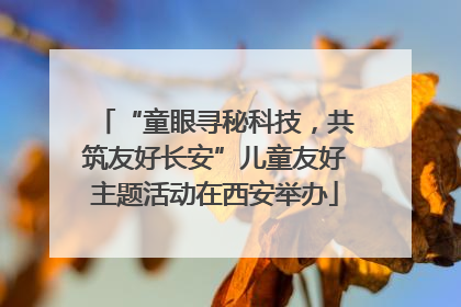 “童眼寻秘科技，共筑友好长安”儿童友好主题活动在西安举办