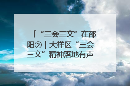 “三会三文”在邵阳②｜大祥区“三会三文”精神落地有声 以实干实绩助力区域高质量发展