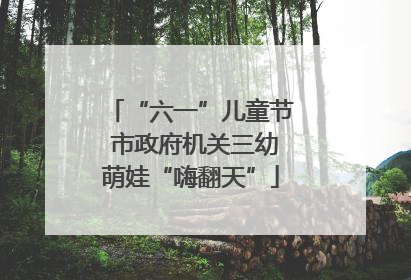 “六一”儿童节 市政府机关三幼萌娃“嗨翻天”