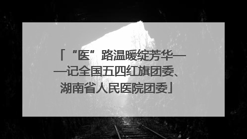 “医”路温暖绽芳华——记全国五四红旗团委、湖南省人民医院团委