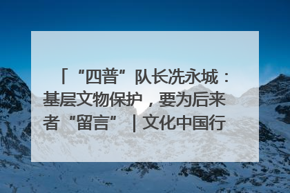 “四普”队长冼永城：基层文物保护，要为后来者“留言”｜文化中国行·我在广东找文物