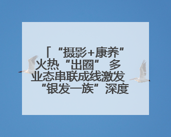 “摄影+康养”火热“出圈” 多业态串联成线激发“银发一族”深度游潜力