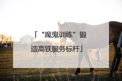 “魔鬼训练”锻造高铁服务标杆