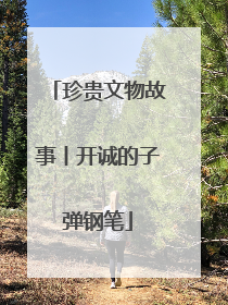 珍贵文物故事丨开诚的子弹钢笔