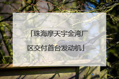 珠海摩天宇金湾厂区交付首台发动机