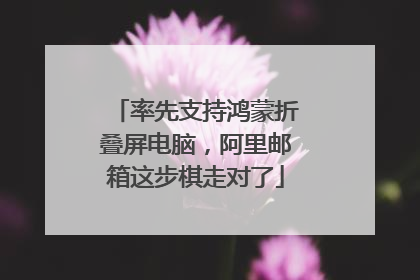 率先支持鸿蒙折叠屏电脑，阿里邮箱这步棋走对了