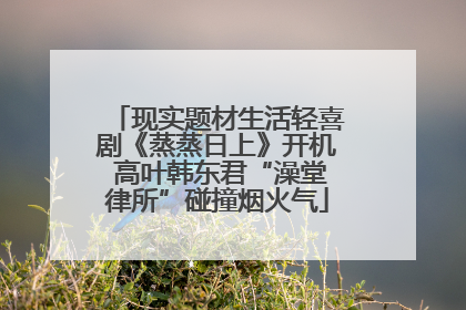 现实题材生活轻喜剧《蒸蒸日上》开机 高叶韩东君“澡堂律所”碰撞烟火气