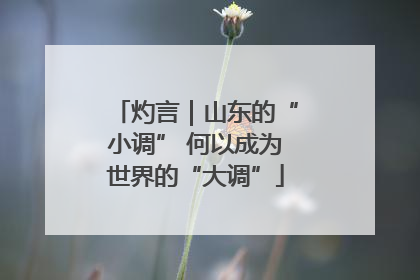 灼言｜山东的“小调” 何以成为世界的“大调”