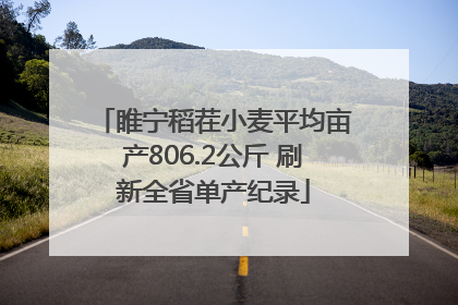 睢宁稻茬小麦平均亩产806.2公斤 刷新全省单产纪录