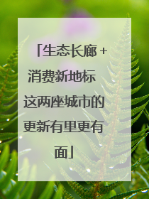 生态长廊＋消费新地标 这两座城市的更新有里更有面