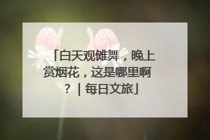 白天观傩舞，晚上赏烟花，这是哪里啊？｜每日文旅