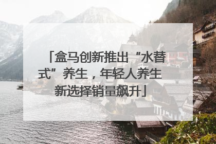 盒马创新推出“水替式”养生，年轻人养生新选择销量飙升