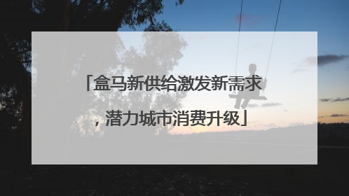 盒马新供给激发新需求，潜力城市消费升级