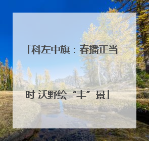 科左中旗：春播正当时 沃野绘“丰”景