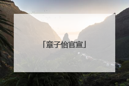 章子怡官宣