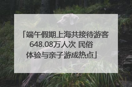 端午假期上海共接待游客648.08万人次 民俗体验与亲子游成热点