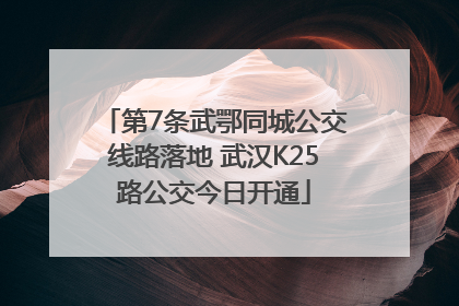 第7条武鄂同城公交线路落地 武汉K25路公交今日开通