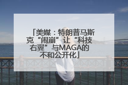美媒：特朗普马斯克“闹崩”让“科技右翼”与MAGA的不和公开化