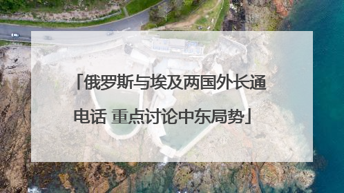 俄罗斯与埃及两国外长通电话 重点讨论中东局势