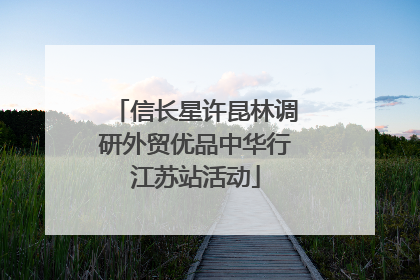 信长星许昆林调研外贸优品中华行江苏站活动