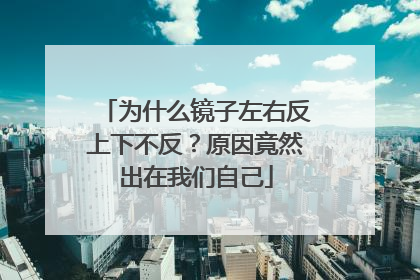 为什么镜子左右反上下不反？原因竟然出在我们自己