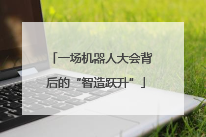 一场机器人大会背后的“智造跃升”