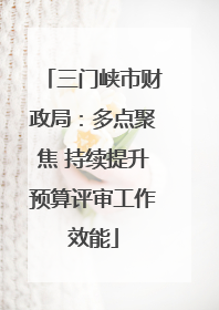 三门峡市财政局：多点聚焦 持续提升预算评审工作效能