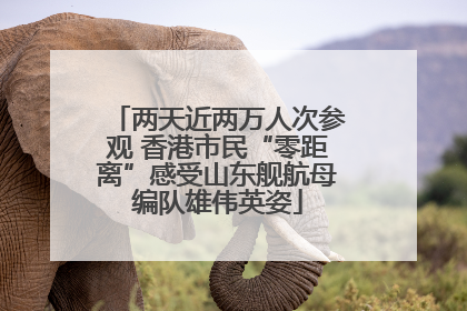 两天近两万人次参观 香港市民“零距离”感受山东舰航母编队雄伟英姿
