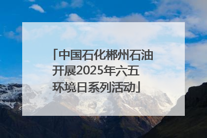中国石化郴州石油开展2025年六五环境日系列活动