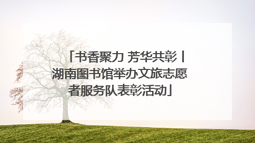 书香聚力 芳华共彰丨湖南图书馆举办文旅志愿者服务队表彰活动