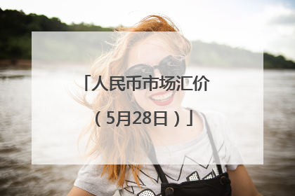 人民币市场汇价（5月28日）