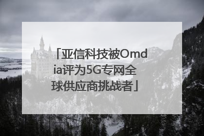 亚信科技被Omdia评为5G专网全球供应商挑战者