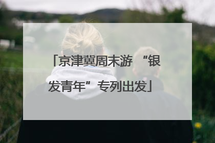 京津冀周末游 “银发青年”专列出发