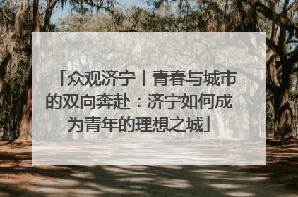 众观济宁丨青春与城市的双向奔赴：济宁如何成为青年的理想之城