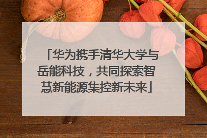 华为携手清华大学与岳能科技，共同探索智慧新能源集控新未来