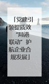 党建引领提质效 “局港联动”护航企业合规发展