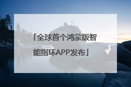 全球首个鸿蒙版智能指环APP发布
