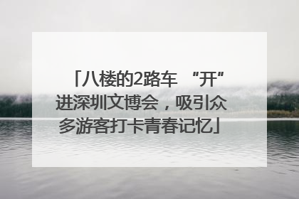 八楼的2路车 “开” 进深圳文博会，吸引众多游客打卡青春记忆