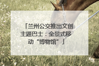 兰州公交推出文创主题巴士：全景式移动“博物馆”