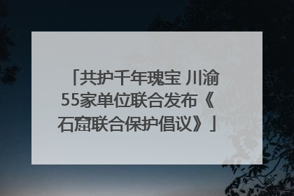 共护千年瑰宝 川渝55家单位联合发布《石窟联合保护倡议》
