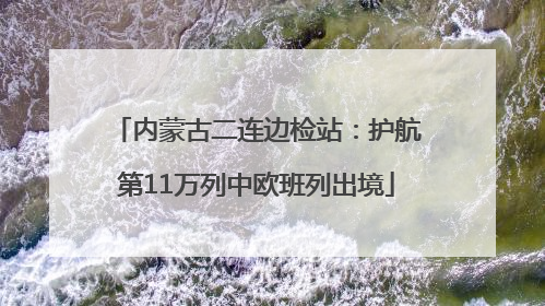 内蒙古二连边检站：护航第11万列中欧班列出境