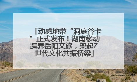 动感地带“洞庭谷卡”正式发布！湖南移动跨界岳阳文旅，架起Z世代文化共振桥梁
