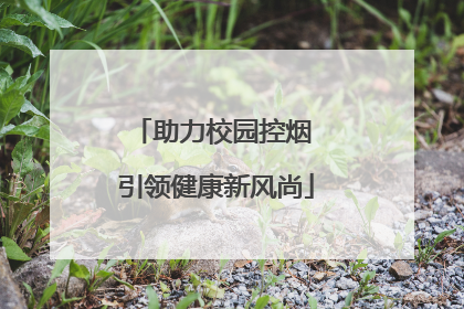 助力校园控烟 引领健康新风尚