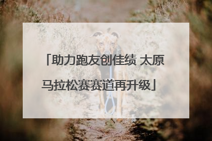 助力跑友创佳绩 太原马拉松赛赛道再升级