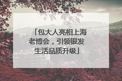 包大人亮相上海老博会，引领银发生活品质升级