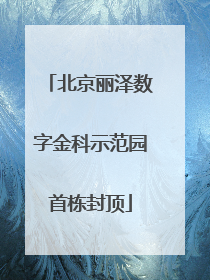北京丽泽数字金科示范园首栋封顶