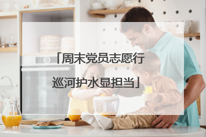 周末党员志愿行 巡河护水显担当