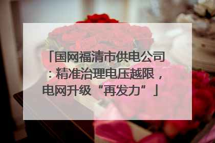 国网福清市供电公司：精准治理电压越限，电网升级“再发力”