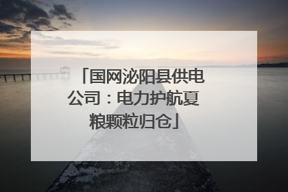 国网泌阳县供电公司：电力护航夏粮颗粒归仓